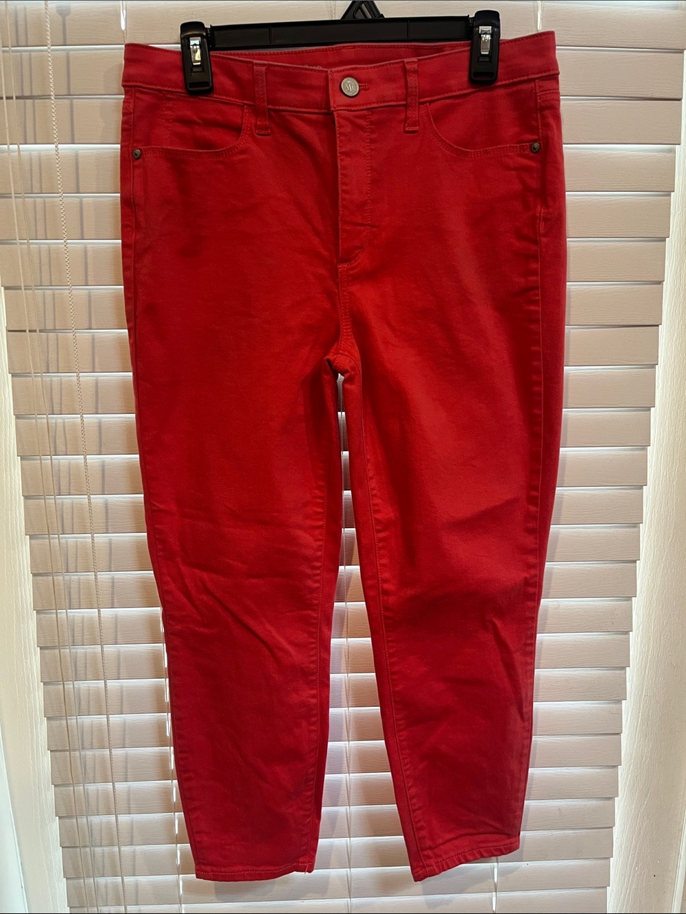 Talbots Red High-Waist Jegging Crop
